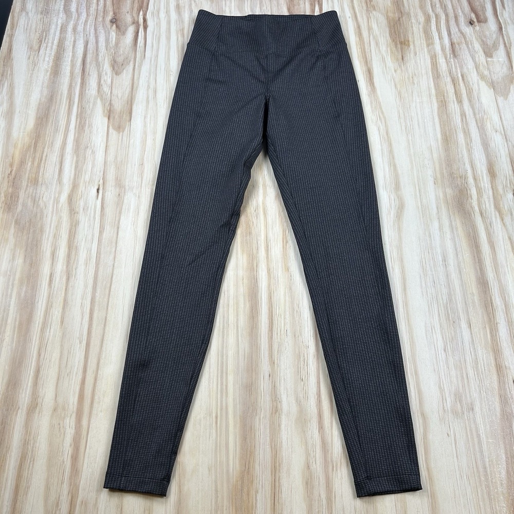 Athleta‎ Delancey Houndstooth Tight Black Coffee House Size Small Tall ST